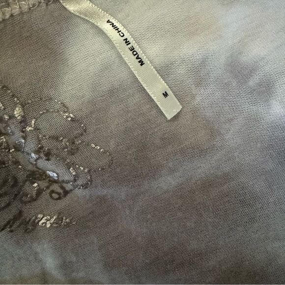 Guess Ruffled Boho Tie Dye Crop Top Size Medium - Picture 5 of 5